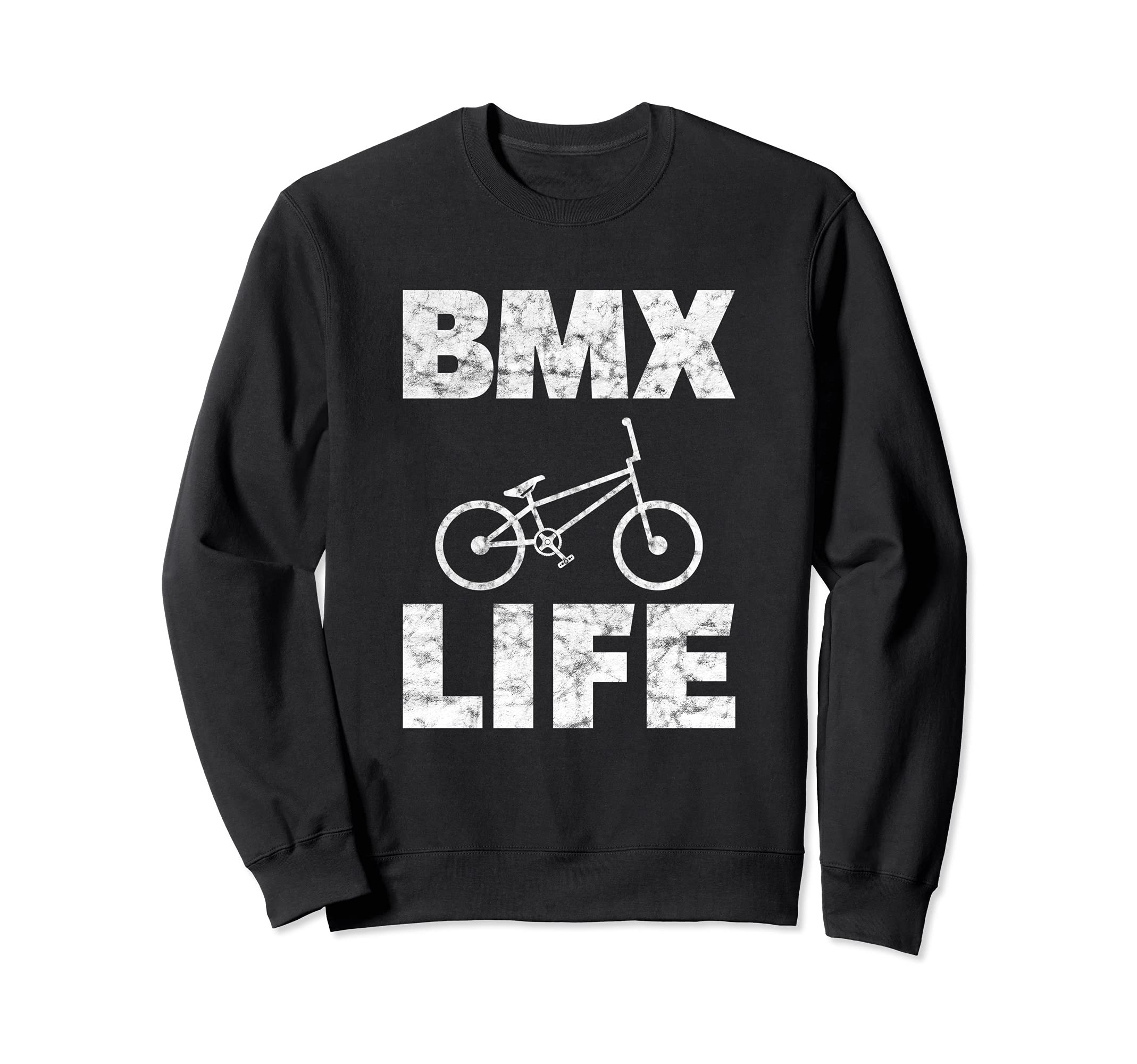 BMX Life Distressed Bike Rider Sweatshirt