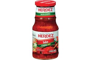 HERDEZ Salsa Casera, Hot, 16 oz Jar– Spicy & Flavorful Mexican-Style Salsa for Every Meal