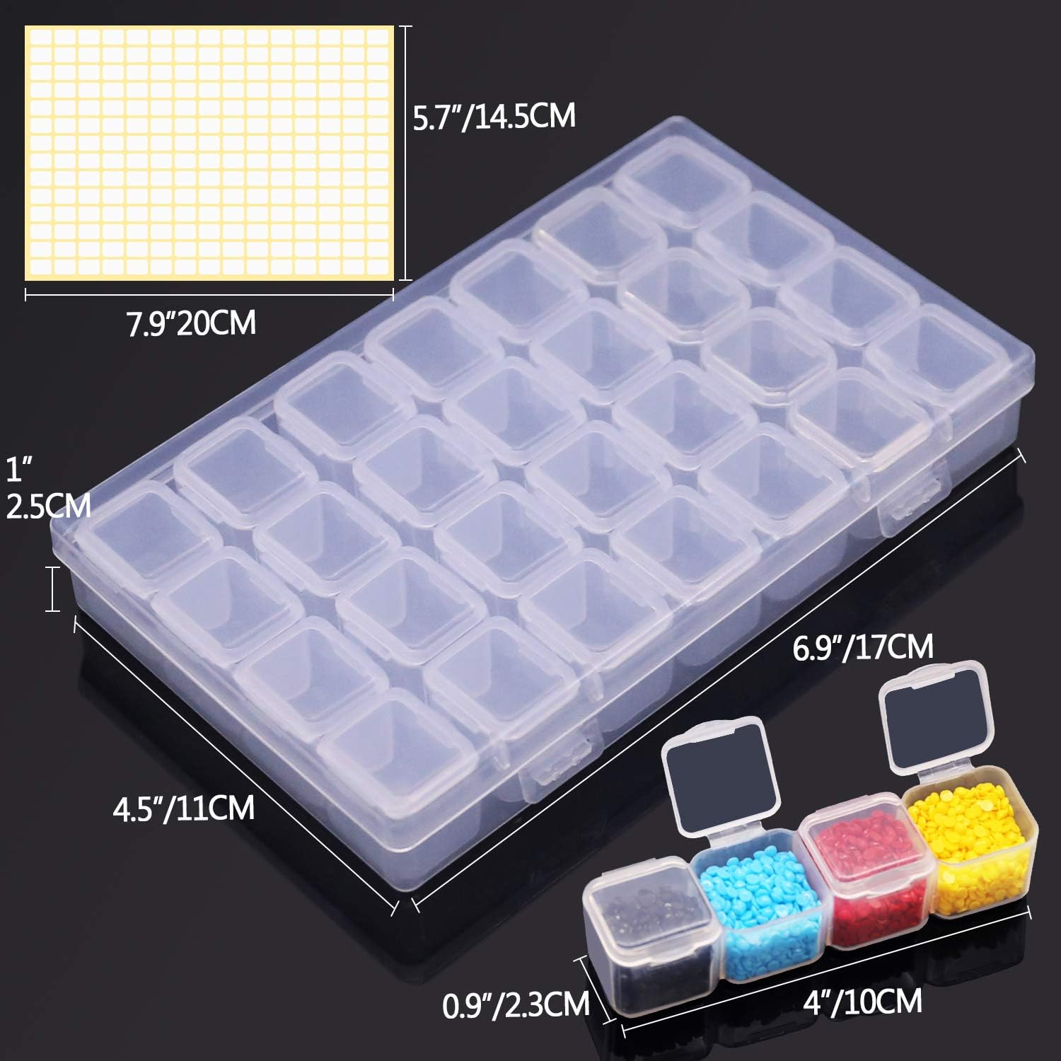 Diamond Painting Storage Containers, Portable Bead Storage Container 64