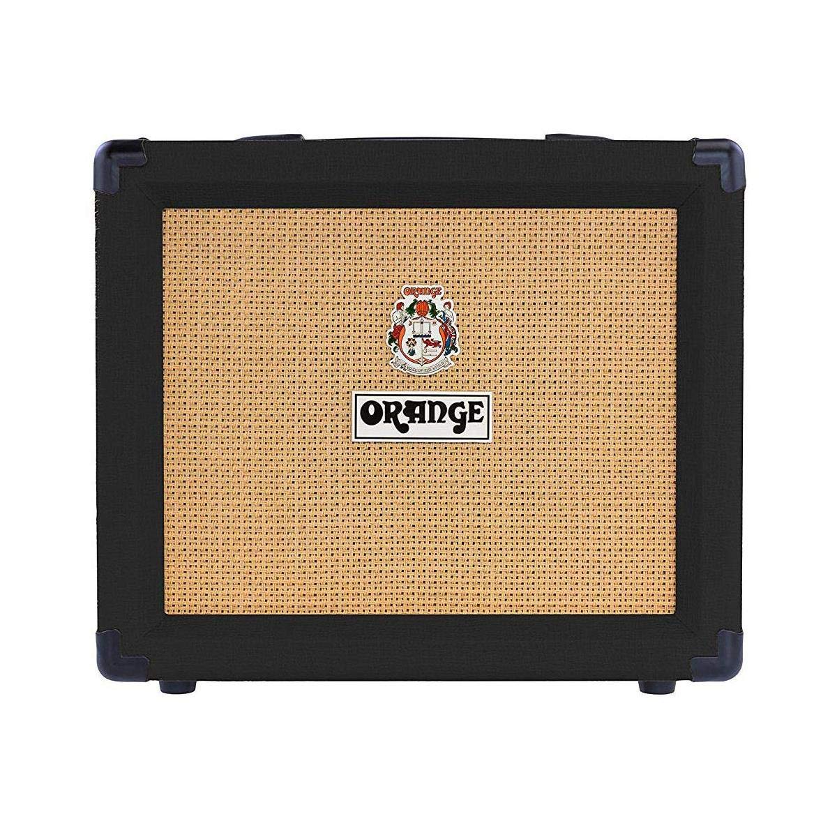 Orange Crush 20 Guitar Combo Amp - 20W Twin-Channel Electric Guitar Practice Amplifier with High-Gain Preamp, Overdrive, 3-Band EQ, Aux Input & CabSim Headphone Output, Black Tolex
