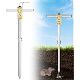 Gopher &amp; Mole Bait Applicator, Stainless Steel Gopher/Mole/Vole Killer, Durable and Removable Gardening Pest Control Tool for Yard, Upgraded Non-Clogging Bait Outlet(Not Include Bait)
