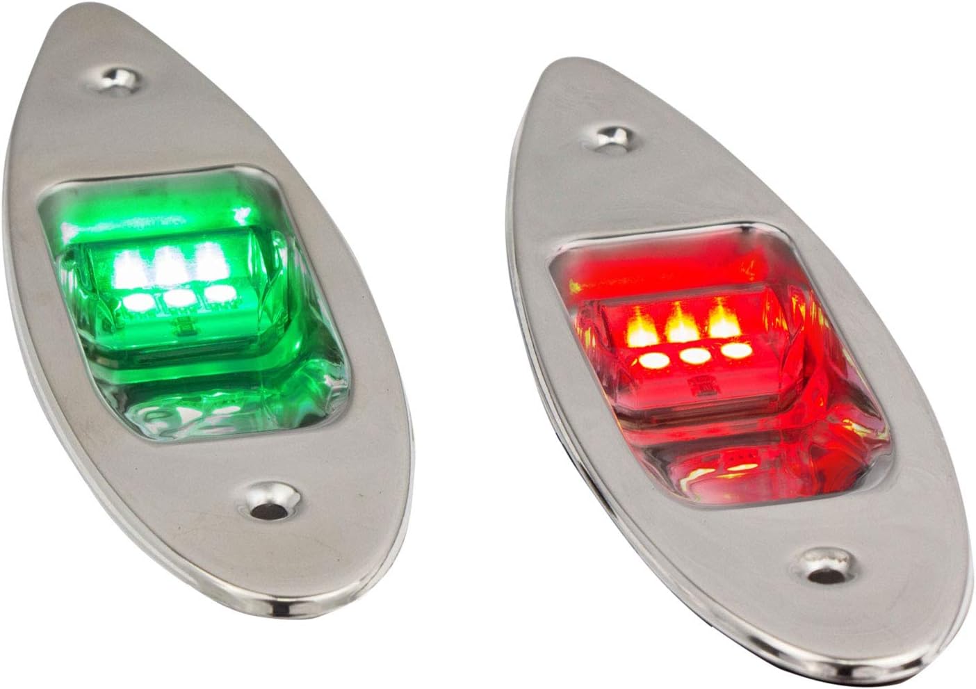 Five Oceans Stainless Steel Flush Mount LED Navigation Side Lights, 12V FO-3840: Automotive