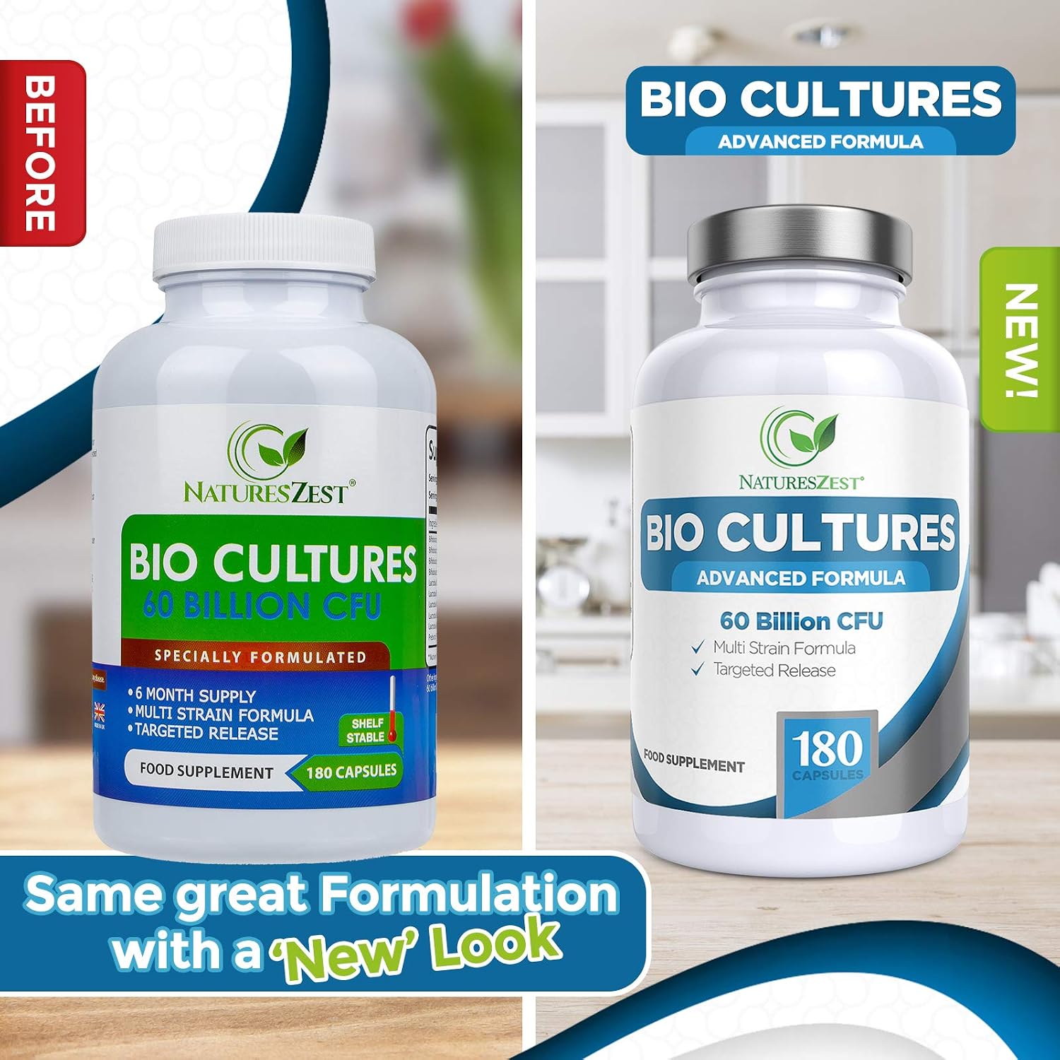 Bio Cultures Complex Probiotics & Prebiotics 60 Billion CFU, 6 Month Supply, for Gut Health with Lactobacillus Rhamnosus - Image 4