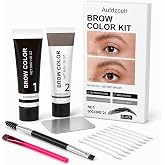 60g Brow Color Kit, Natural Everyday At-Home Brow Set (Black) | Soft Natural Finish, Easy to Use, Cream Formula, for Defined Brows, Brow Grooming Kit for Women&amp;Men