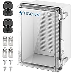 TICONN Waterproof Electrical Junction Box IP67 ABS