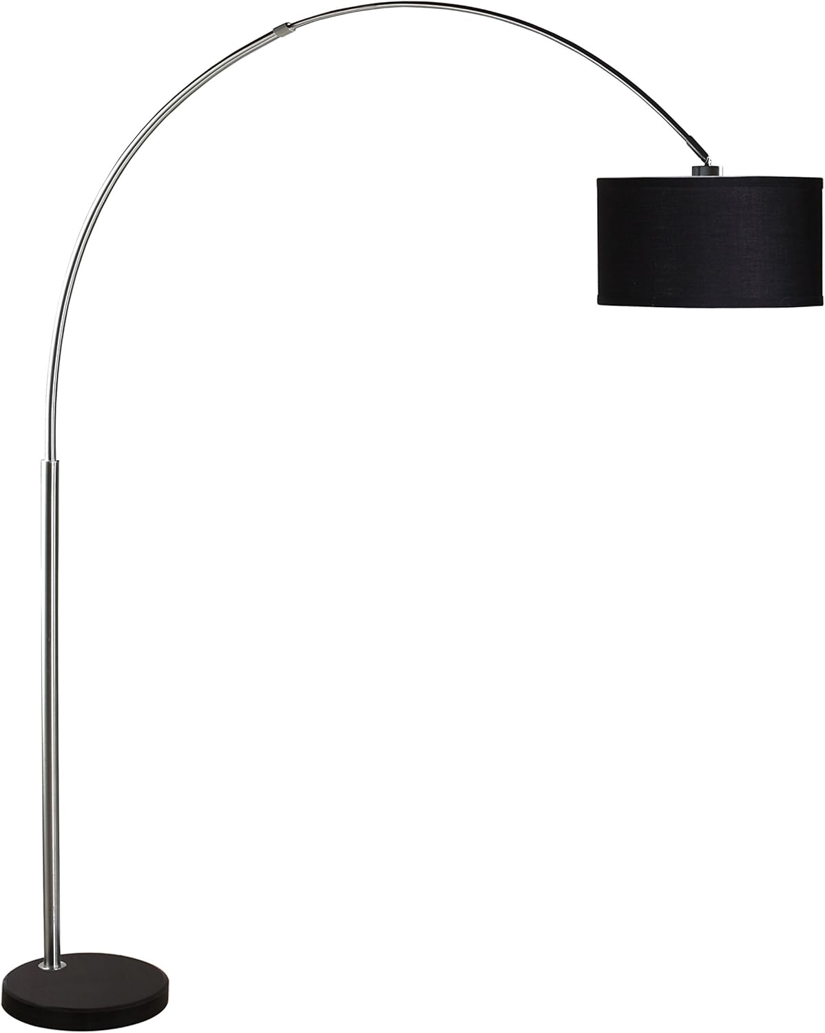 Major Q 6938bk Steel Adjustable Arching Floor Lamp 81 H