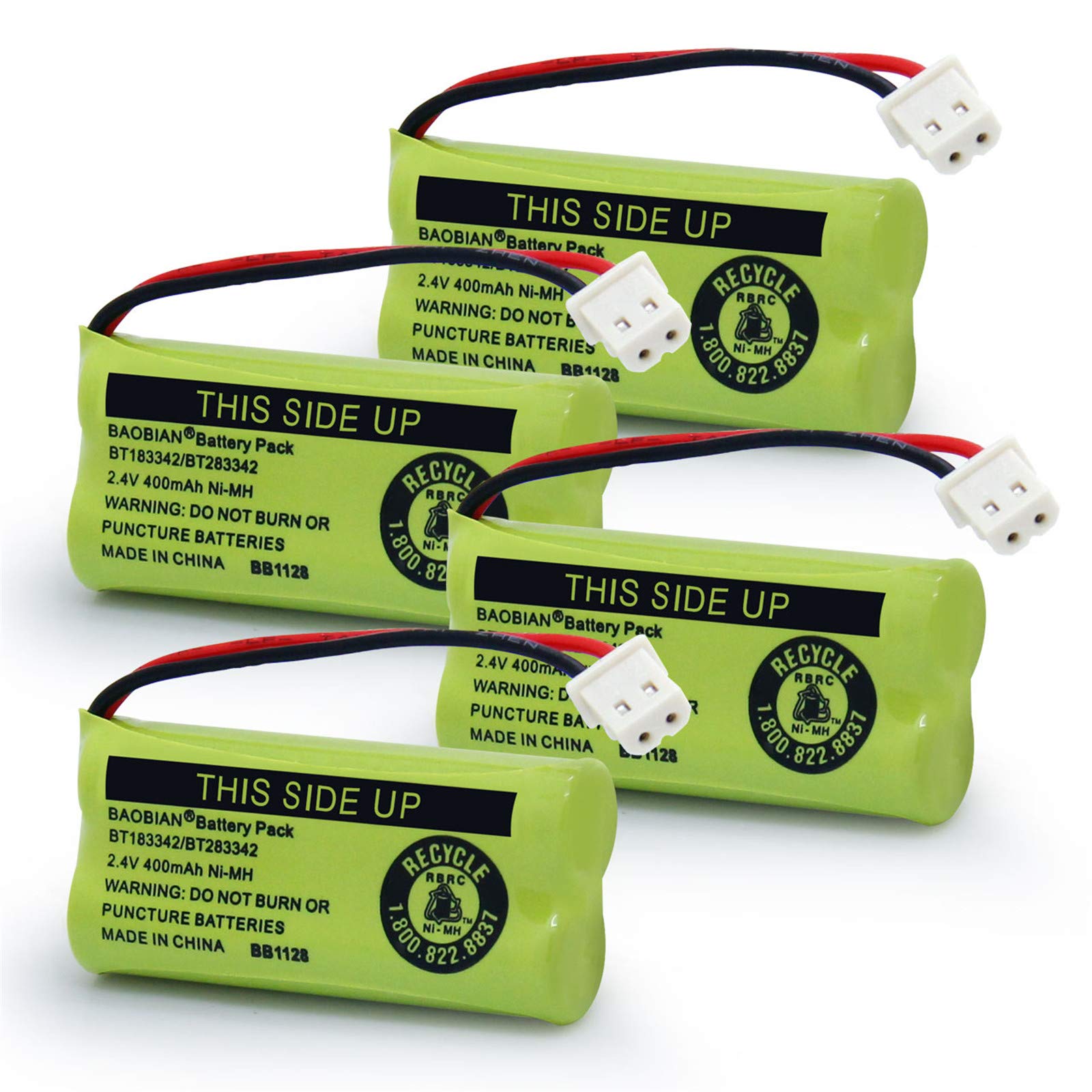 IMah Ni-MH Akku-Pack – 2,4 V, 400 MAh, Kompatibel Mit Vielen AT&T Und VTech Schnurlosen Telefonen, 3er-Pack