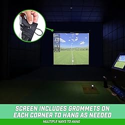 GoSports Golf Simulator Impact Screen - Choose 7 ft