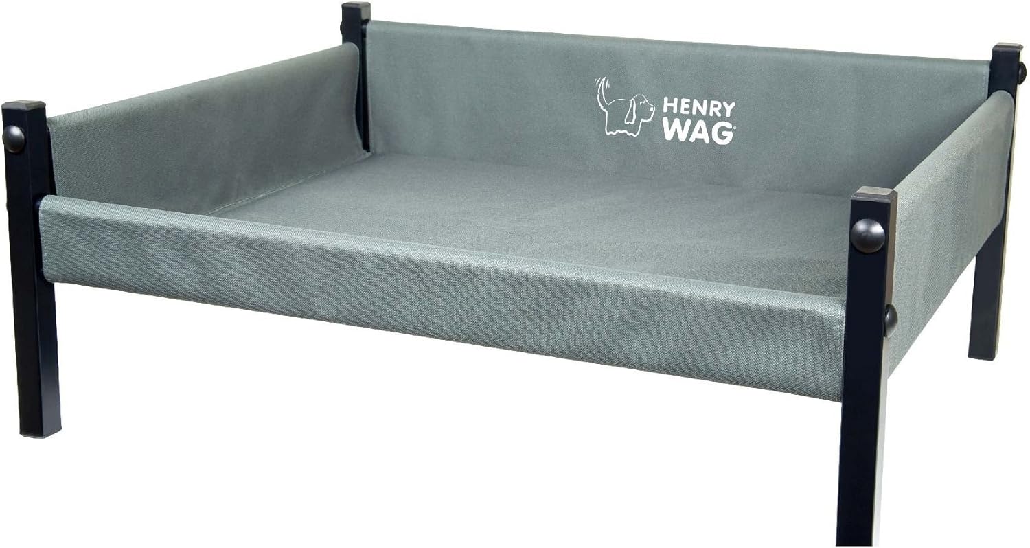 henry wag raised dog bed