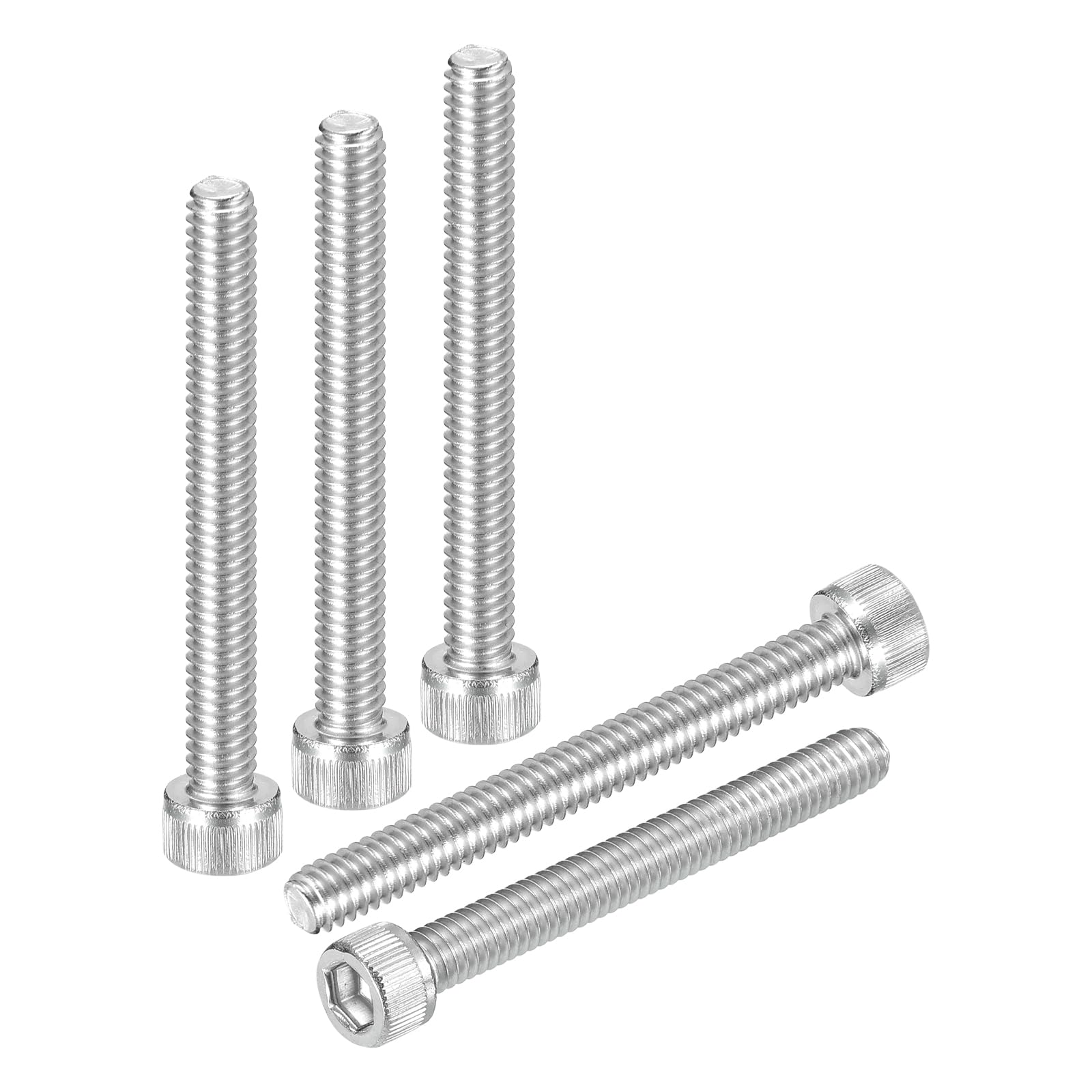 DTGN #8-32x1-1/2" Socket Head Cap Screws Bolts - 50Pack - Good for Road Bicycle, Mountain Bike, Auto, Motorcycle - 304 Stainless Steel Hex Head Metric Screws - Silver — image 1