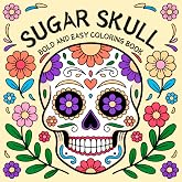 Bold and Easy Sugar Skull Coloring Book