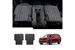 HOUCLEMIC Backrest Mat Compatible with 2023-2025 Honda Pilot Accessories, 2nd Kick Mats for 2022-2025 Acura MDX Accessories