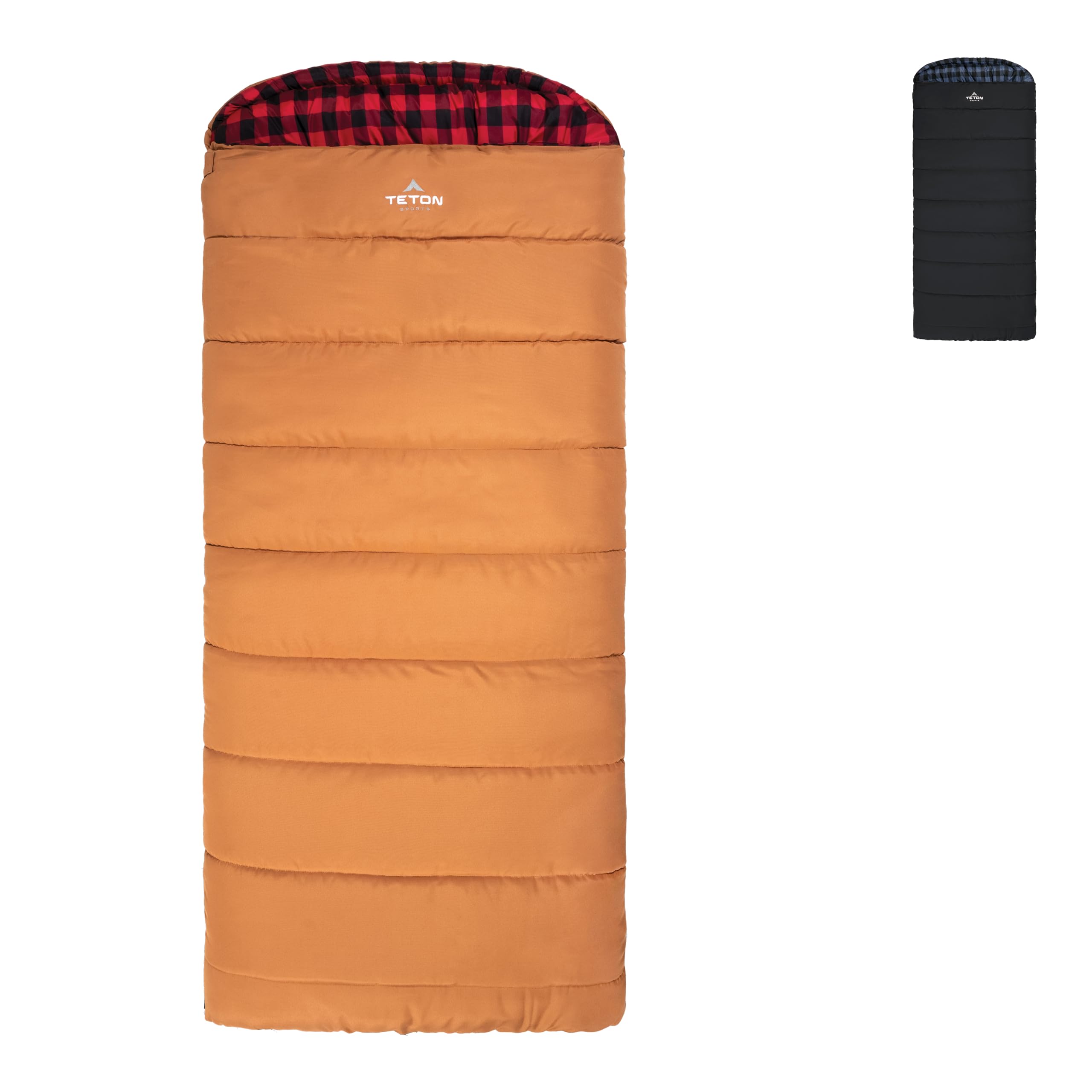 TETON Sports Bridger Canvas Sleeping Bag, -35˚F, -20˚F, 0˚F, 20˚F Degree Options - Cold Weather Winter All-Season Outdoor Gear, Car & Tent Camping Accessories & Essentials - Pecan/Fox, -20˚F Image TETON Sports Bridger Canvas Sleeping Bag, -35˚F, -20˚F, 0˚F, 20˚F Degree Options - Cold Weather Winter All-Season Outdoor Gear, Car & Tent Camping Accessories & Essentials - Pecan/Fox, -20˚F Image