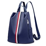 Rucksack Damen Blau, LOVEVOOK wasserdichte Nylon Daypack Schultaschen Reiserucks