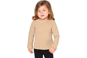 Lilax Baby Girls' Basic Long Sleeve Round Neck T-Shirt
