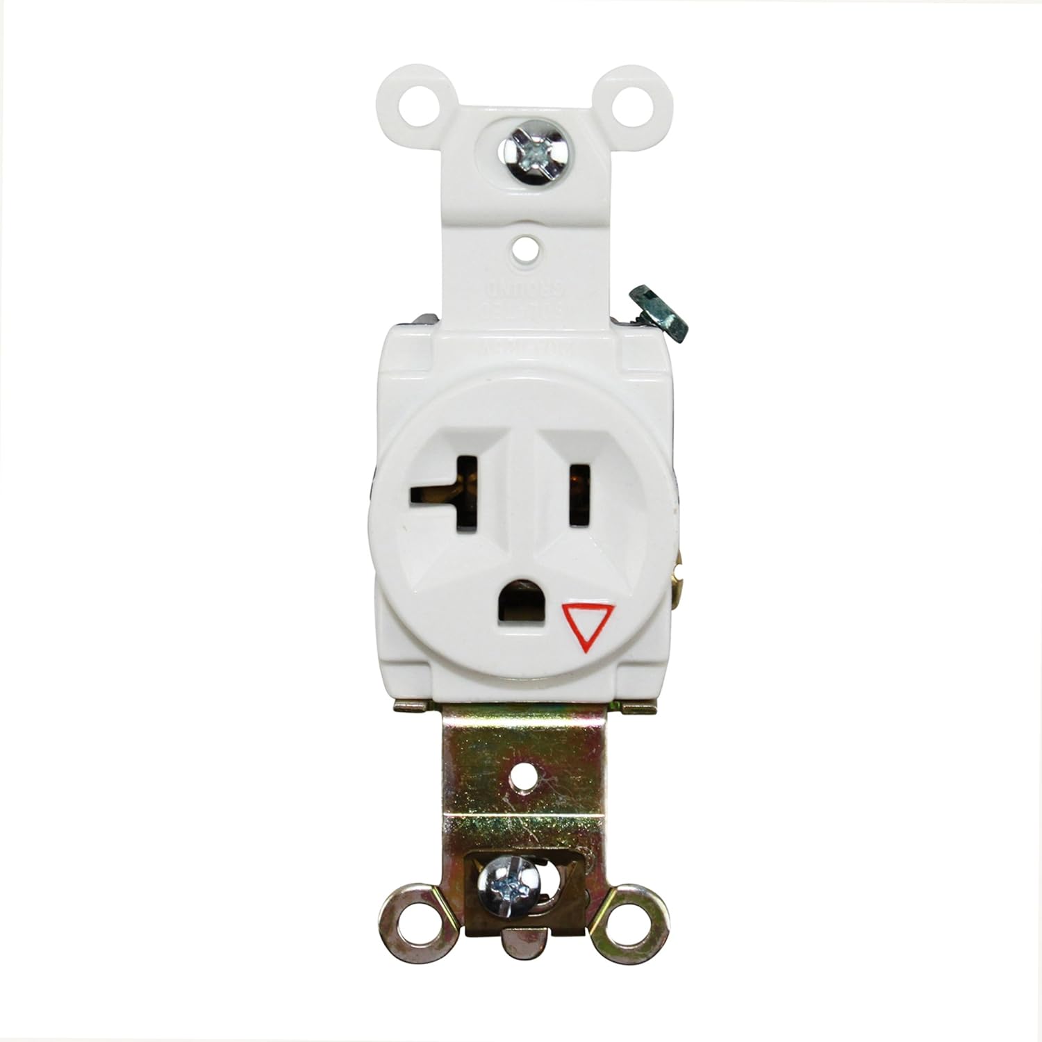 Hubbell Ig5361 Ac Receptacle Nema 515/20 Simplex Isolated Ground, Wall