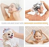 Sndyi Scalp Massager Shampoo Brush Silicone Bristles Sky Blue view 5