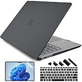 Batianda Premium Case for Microsoft Surface Laptop 13.8-inch Touchscreen 2024 (7th Edition) Lightweight Durable Scratch-Resistant, Easy Install, with Keyboard Cover & Screen Protector, Matte Black