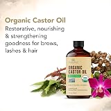 Botanic Hearth Castor Oil for Hair Brows Lashes 2 fl oz with Brush view 5