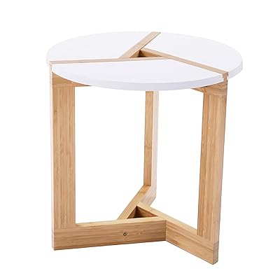 WILSHINE Small Round End Table Modern Side Table for Egypt