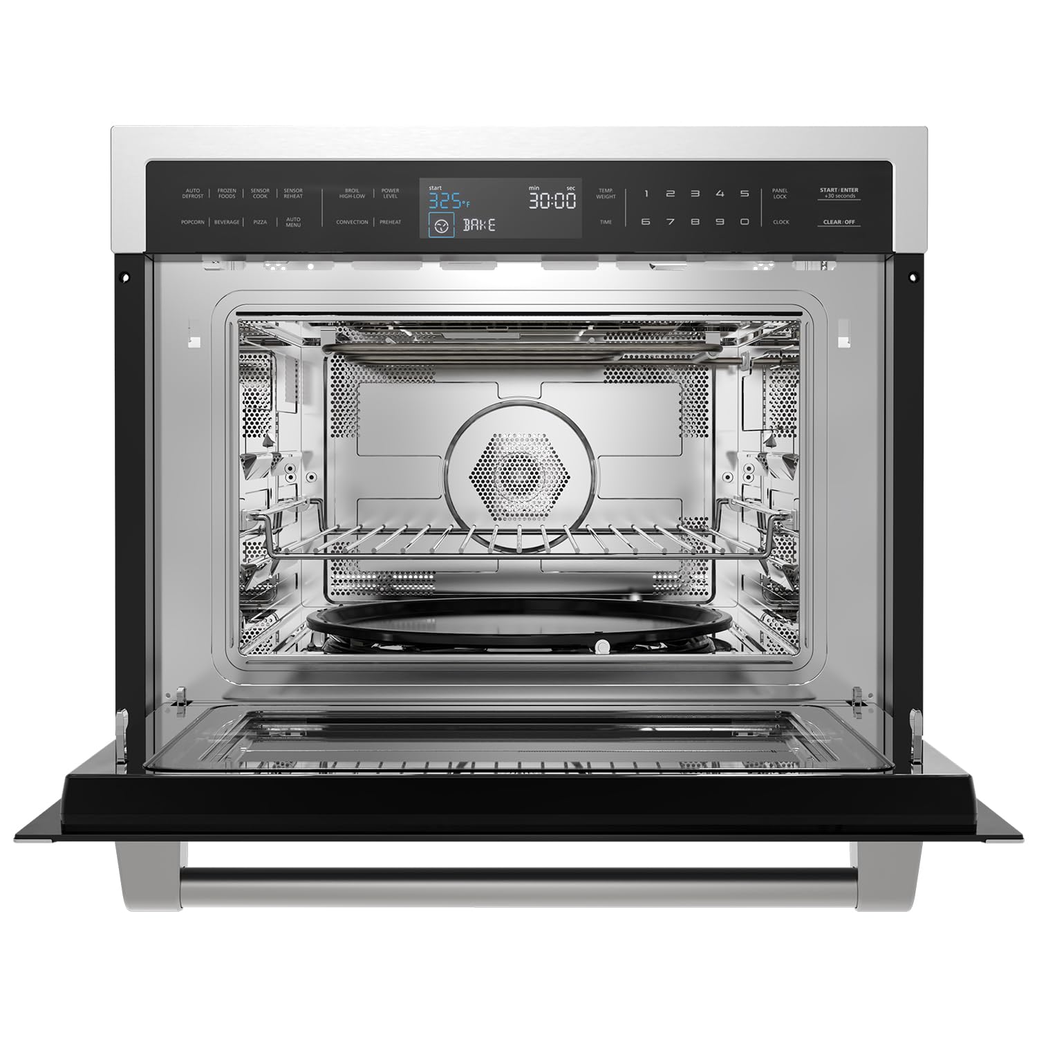 Gasland 24 Inch Built in microwave oven, Microwave and Convection Oven Combination, 1000W, 11 Levels, Sensor Cook, Touch Control, LCD Display, 1.6 Cu. Ft Wall Microwave Oven Combos, Stainless Steel