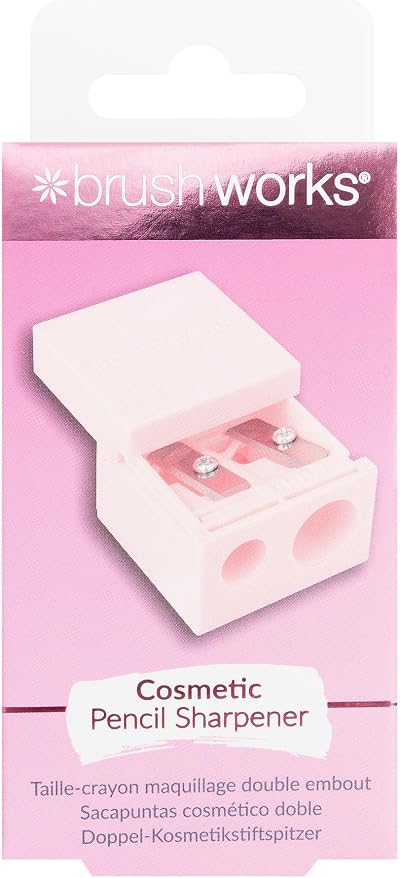 Brushworks Beauty Pencil Sharpener – Brand Pencil Sharpener for Regular & Large