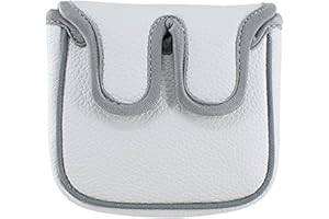 BIG TEETH Center Shaft Putter Cover Square Mallet Headcover Golf Club Protector for High MOI Big Size Equipment Model Tour Ta