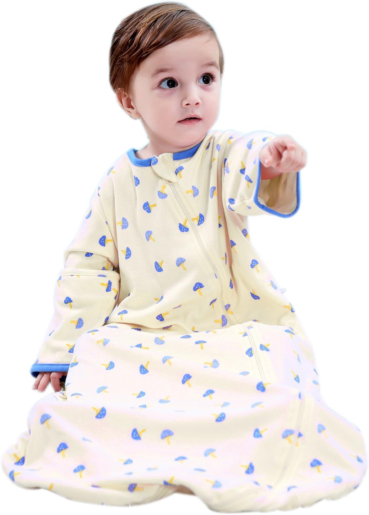 Beyond Your Thoughts 100% Cotton Wearable Blanket Baby Sleeping Bag Spring/Autumn/Winter (3mos-6.5year)
