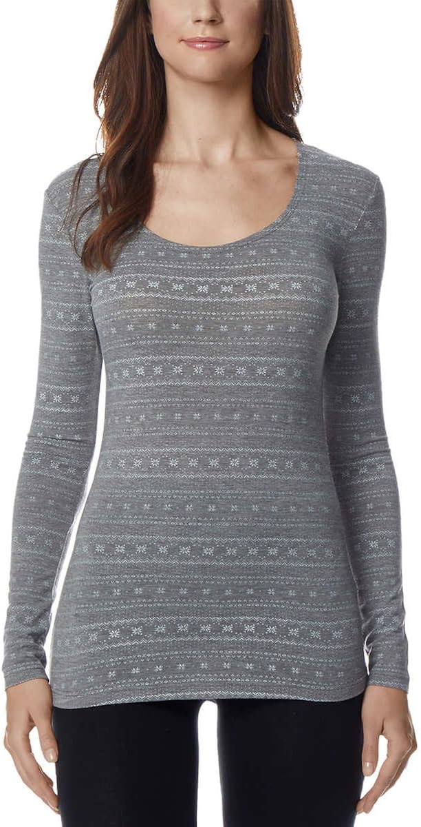 32Degrees Women's Heat Scoop Neck Thermal Top at  Women’s Clothing store