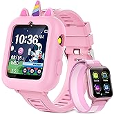 Smart Watch for Kids Girls Gift Age 3-12 with 39 Games Alarm Clock Camera Video Music Player Pedometer Flashlight 12/24 hr HD Touch Screen Kids Smart Watch Birthday Toys for Girls Ages 4 5 6 7 8 9 10