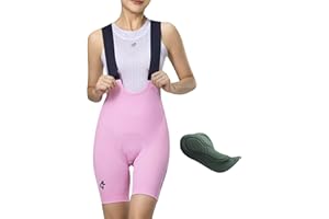 LAMEDA Cycling Bibs Women Padded Bike Shorts Womens High Waisted with Padding Breathable Bicycle Shorts UPF 50+
