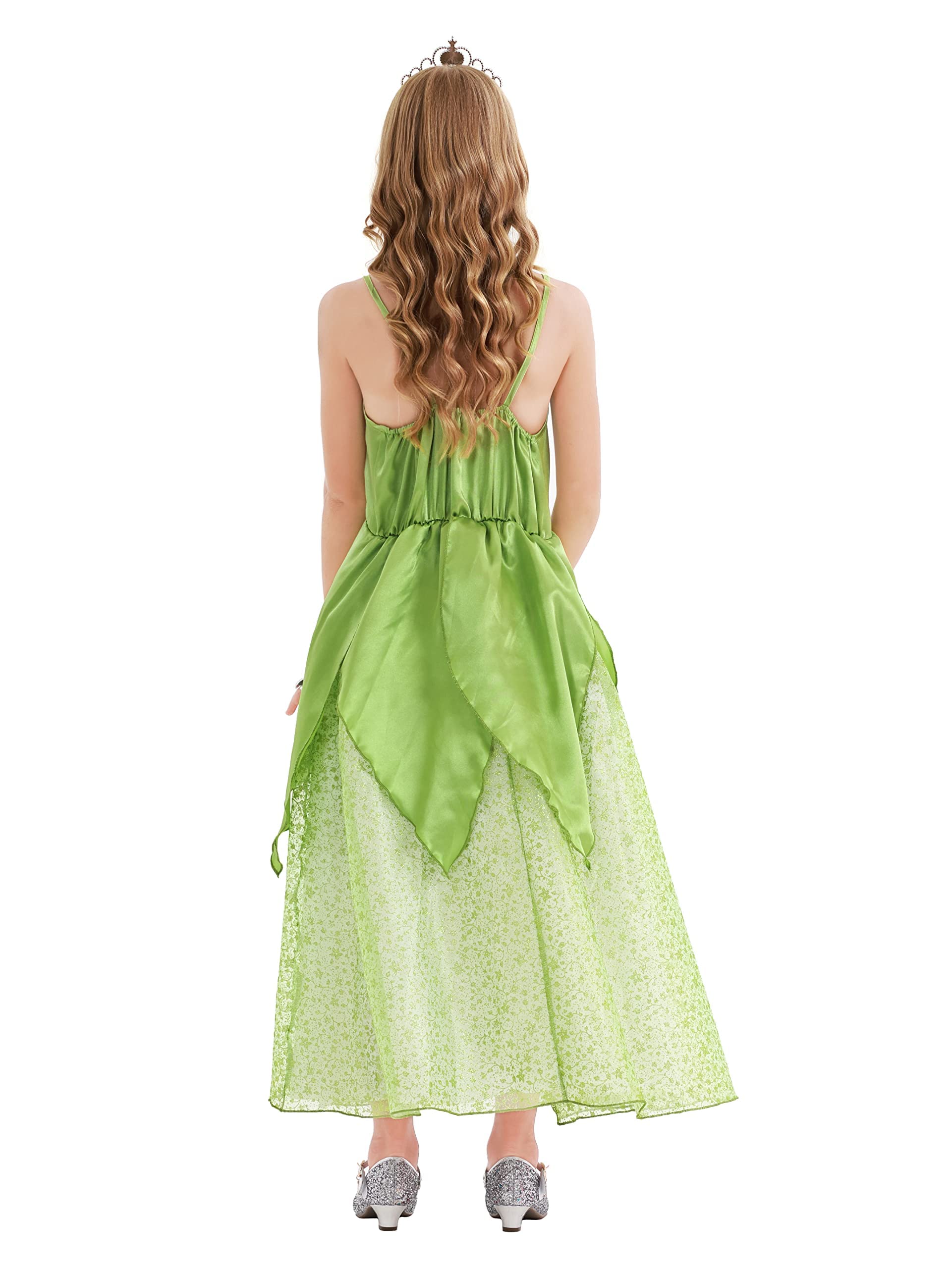 Fairy Frog Princess Costumes Girls Dress Kids Fancy Halloween Cosplay Birthday Party Dress Up Clothes Outfit