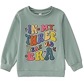 BOUTIKOME In My One-Seven Years Old Era Sweatshirt Toddler Girls 1st 2nd 3rd 4 5 6 7th Birthday Outfit B-day Shirt Pullover