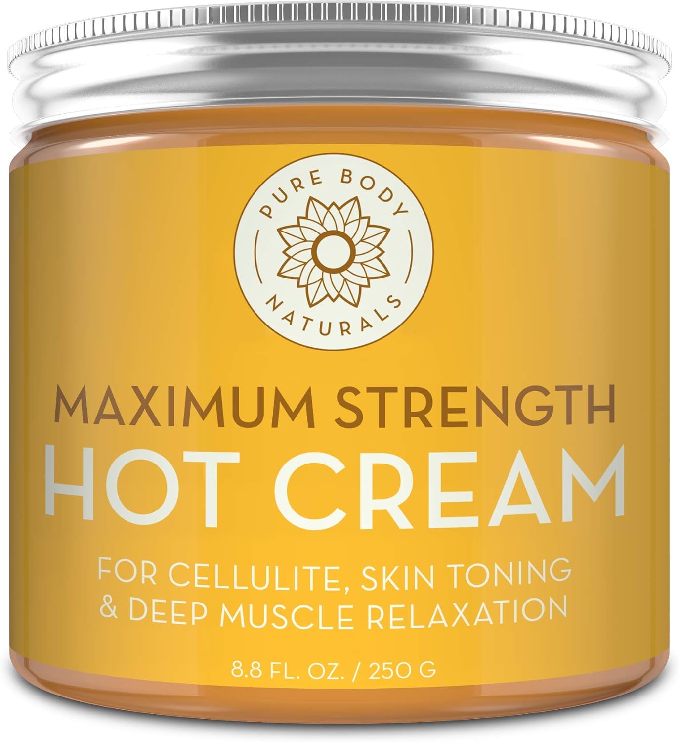 Max Strength Hot Cream Natural Muscle Pain Relief Cream for Sore