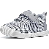 MORENDL Toddler Sneakers Baby Boys & Girls Barefoot Shoes Lightweight Breathable Walking Running Tennis Athletic Sport Shoes