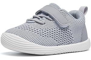 MORENDL Toddler Sneakers Baby Boys & Girls Barefoot Shoes Lightweight Breathable Walking Running Tennis Athletic Sport Shoes