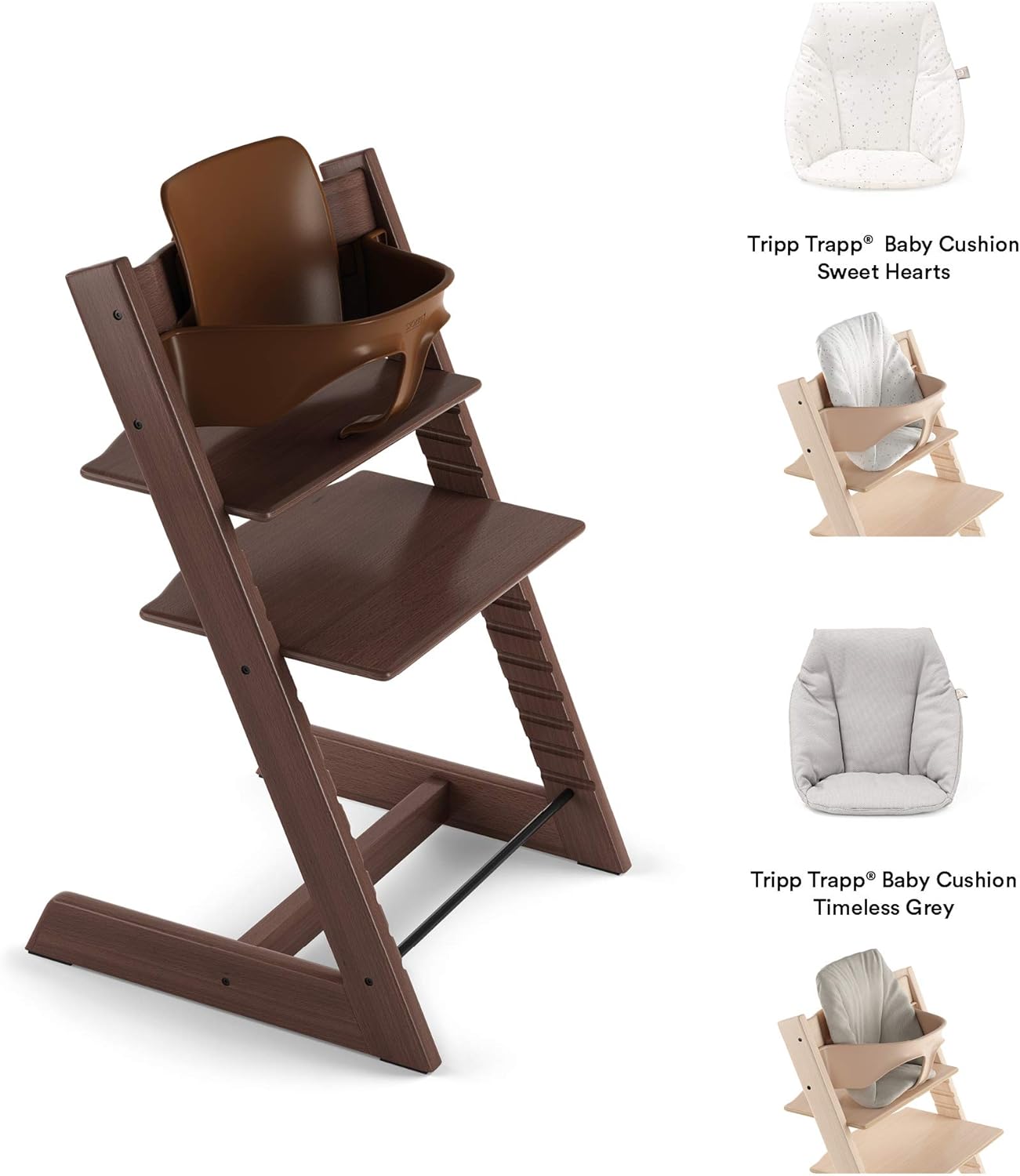 ストッケ Stokke トリップトラップ Tripp Trapp ベビーセット P ウォールナット 本体別売り ハイチェア ベビー マタニティ 通販 Amazon