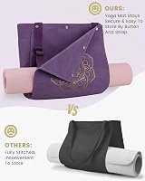 Gonex Yoga Mat Bag Canvas Tote with Pockets Multi Pockets Women Men view 2