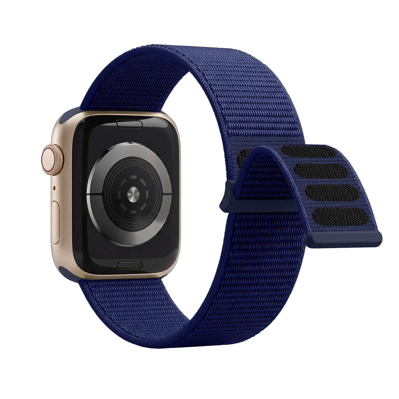 Lobnhot Nylon Strap Compatible for Apple Watch Straps 38mm 40mm 41mm, Adjustable Soft Sports Band Compatible with iWatch Series 10 9 8 SE 7 6 5 4 3 2 1, Midnight-blue