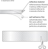 Salzmann Diamond Grade Hi-Vis Reflective Stickers Pack 4 3x15 cm view 4