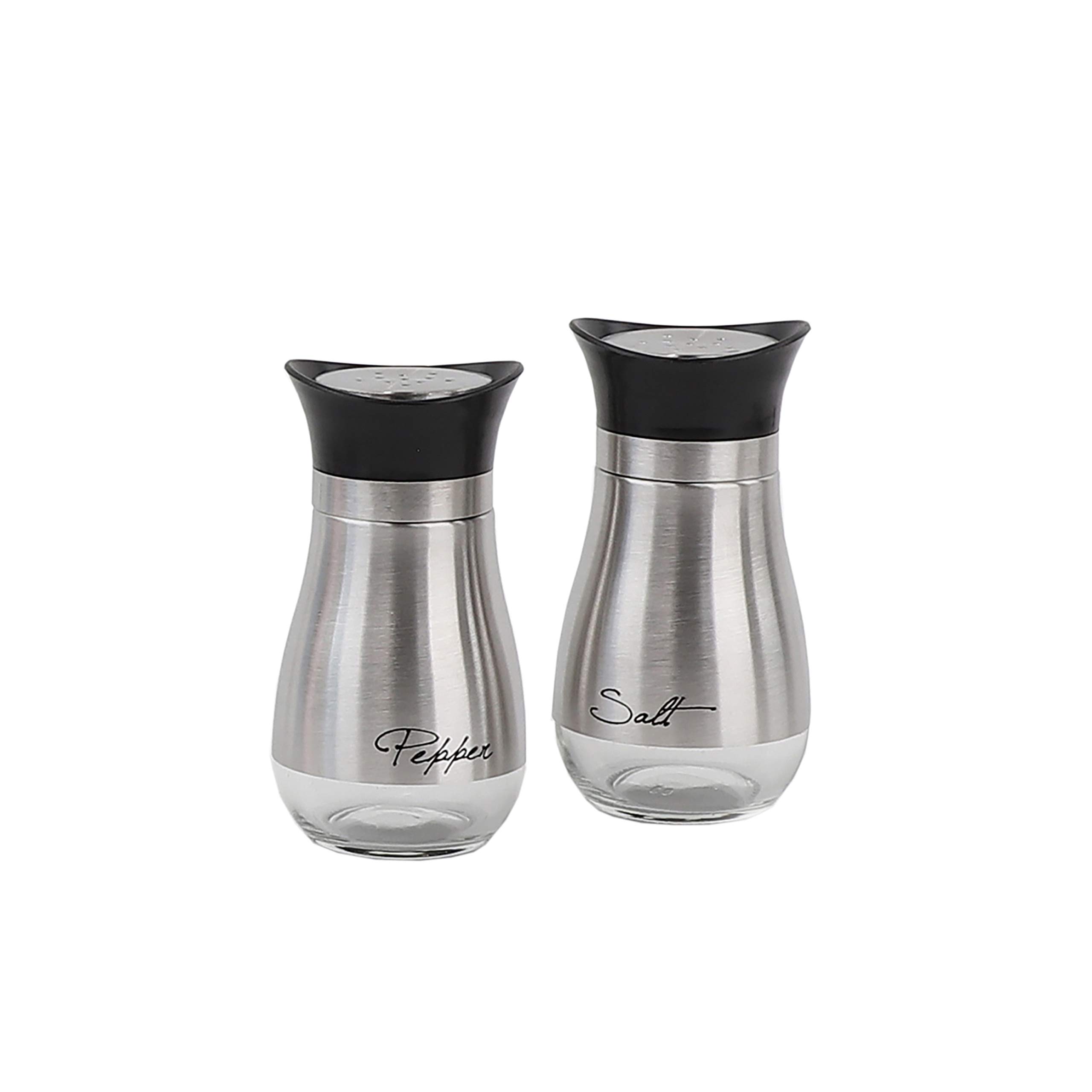 Servette Home Basic Salt & Pepper Shakers - Stainless Steel — image 1