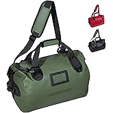 LEGEND Waterproof Duffel Bag - Heavy Duty Duffle Bag for Outdoor, Camping, Boating & Travel, Premium PVC Dry Duffel Bag, Motorcycle Dry Bag with Durable Strap & Handles with Large Storage - 40L Green