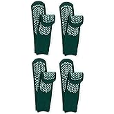 GBM Secure Step Double-Sided Tread Non Slip Safety Socks, 4 Pair