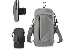 YYUNJINI Phone Holder for Running Armband Sports,Cell Phone Purse Small Crossbody Bags for Women Men Kids, iPhone 11 12 13 14 15 Pro Max Xs Xr X 8 7 Plus SE Mini Galaxy Ultra S24 Note Arm Bands Pouch