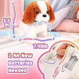 Tagitary Electronic Plush Puppy Toy Walking Barking Dog with Leash for Kids Gift view 2