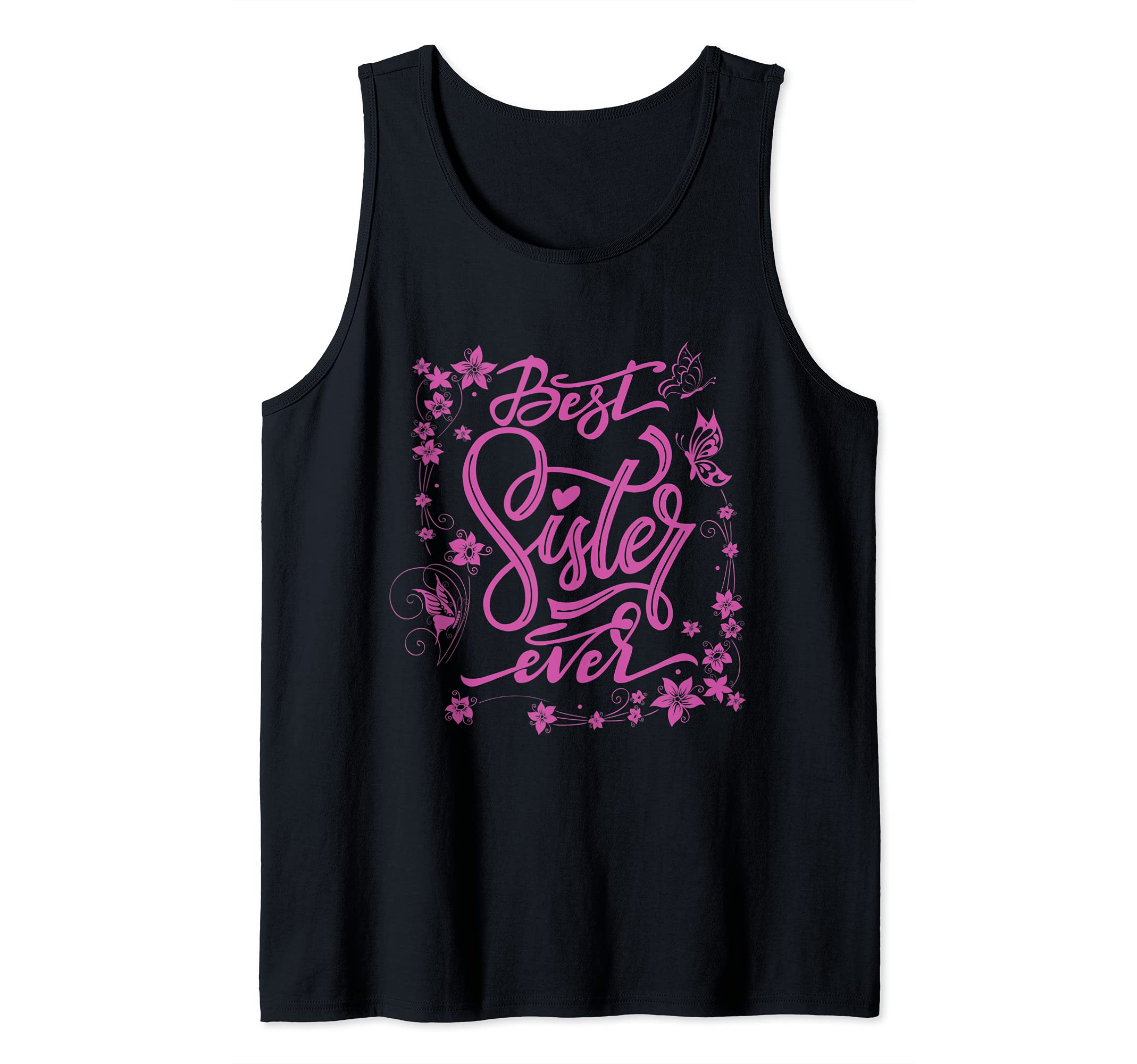 Cute Best Sister Ever Girlfriends Women Girl Sibling Friends Tank Top