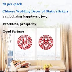 20PCS Chinese Wedding Decoration Double Happiness