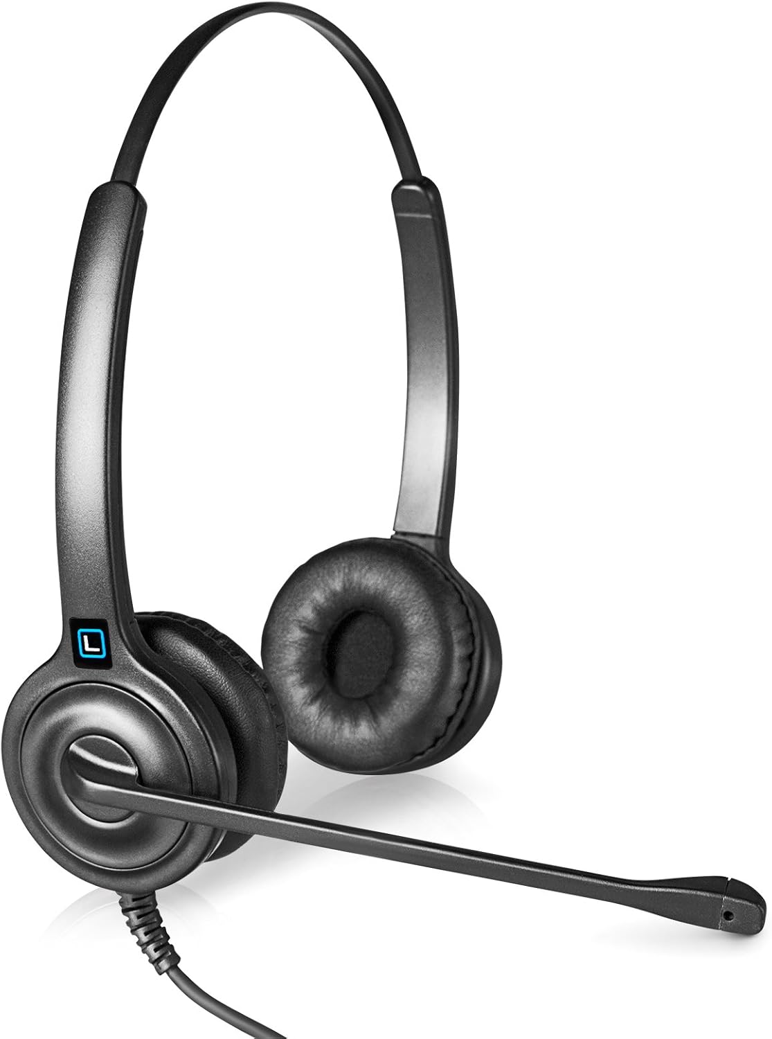 Leitner LH245 DualEar Corded Telephone Headset with 2.5mm