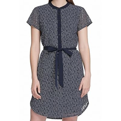DKNY Womens Dress Navy Small Sheath Polka Dot Tie Ecuador | Ubuy