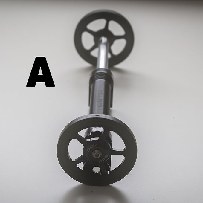 ACEOFFIX Eazy Wheels Extender for BROMPTON Folding Bicycle BLACK Easy